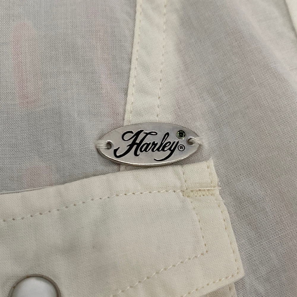 Harley-Davidson Passion and Freedom Woven Snap Closure Shirt - Small - Picture 10 of 14